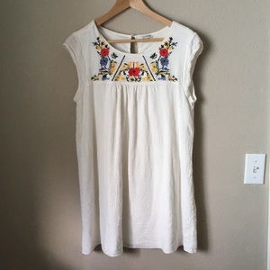 White embroidered dress from Roolee